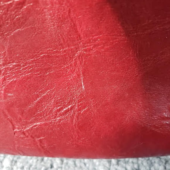 Nicole Miller Red leather Boho Purse - Picture 8 of 9